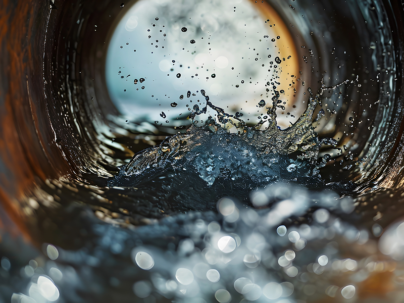 Ageing pipes and service lines water travels through