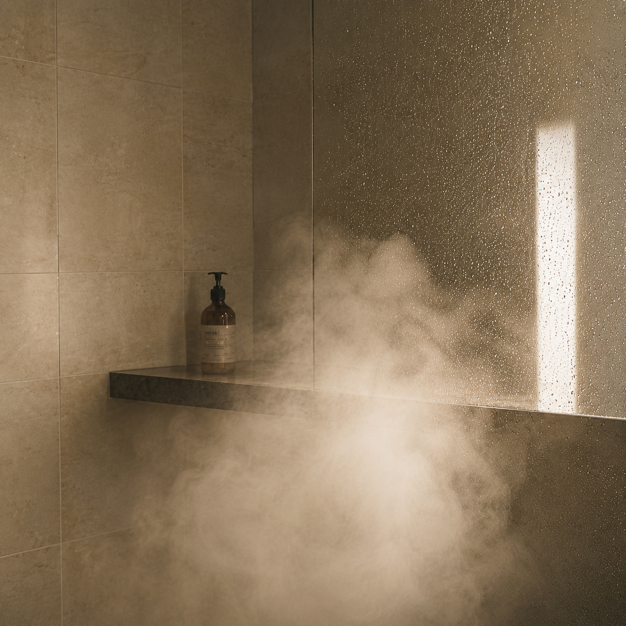 Steam in shower